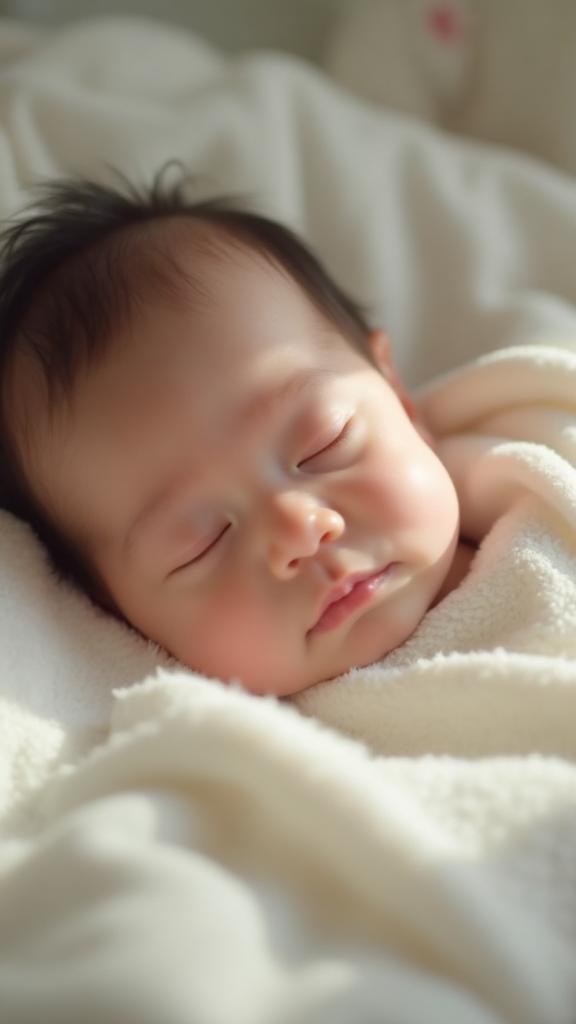 Peaceful sleeping baby